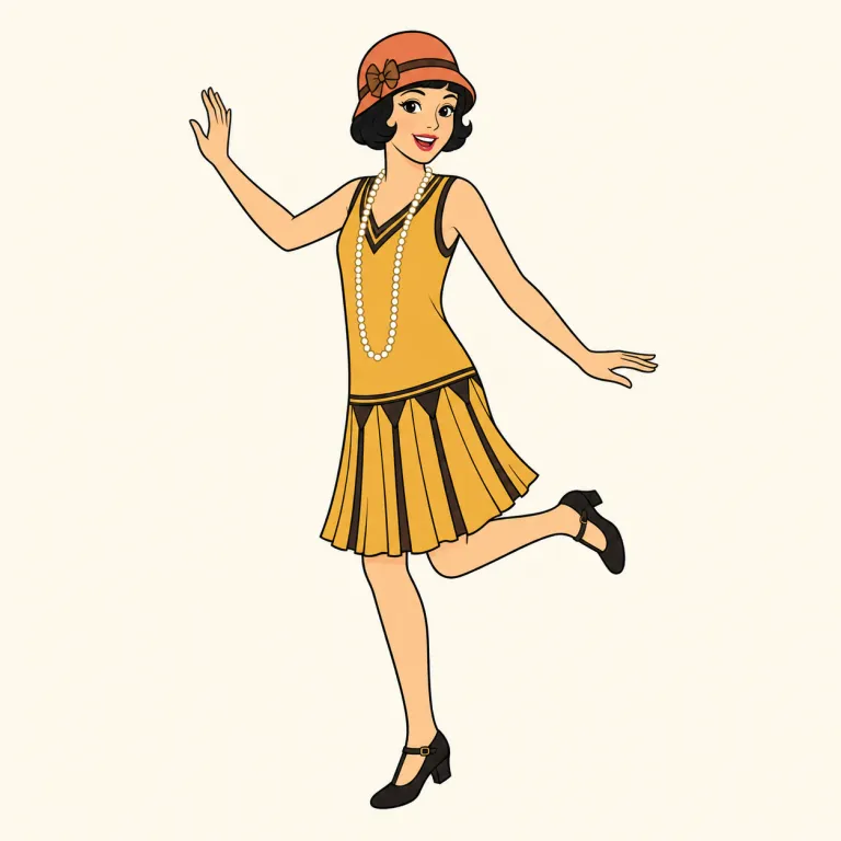 flapper（モダンガール・noun）の覚え方イラスト