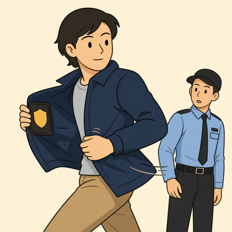 flash（ちらりと見せる・verb）の覚え方イラスト
