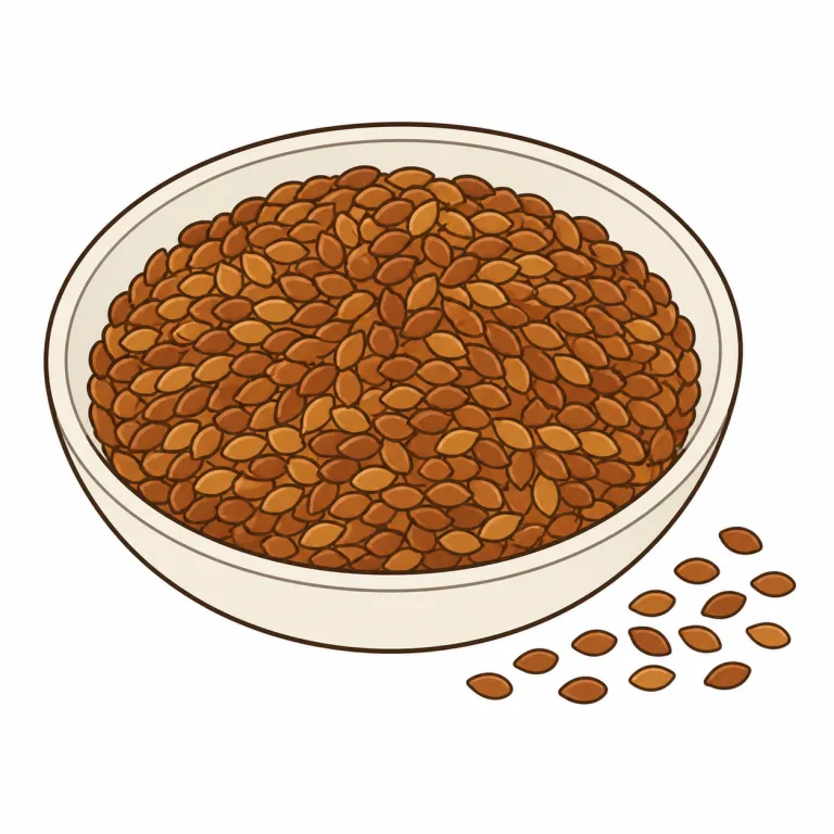 flaxseed（亜麻仁・noun）の覚え方イラスト
