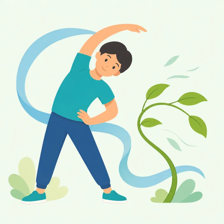 flexibility（柔軟性・名詞）の覚え方イラスト — このエントリの flexibility は、基本義の「融通性」とは別に、体や素材が曲がりやすい、または考え方が固くないという「柔軟性」を表す用法として押さえます