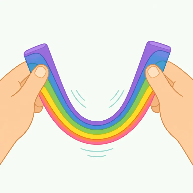 flexible（柔軟な・形容詞）の覚え方イラスト — まず反対語 rigid（硬直した）とセットで覚えると定着しやすいです