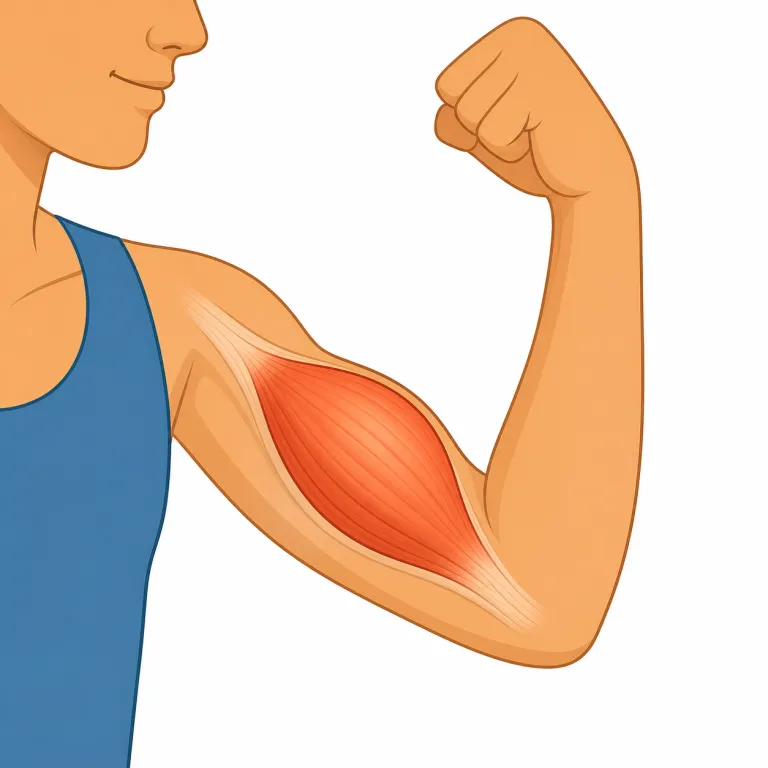 flexor（屈筋・名詞）の覚え方イラスト — flexor は flexible や flex your arm の flex を知っていれば、「曲がる・曲げる側」の語感で入れると覚えやすいです