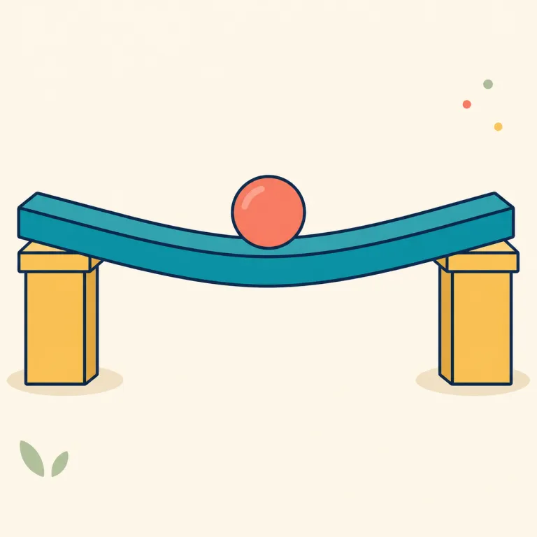 flexure（たわみ・名詞）の覚え方イラスト — flex が入っているので、まず flexible「曲げやすい」「しなる」を思い出すとつながりやすい語です