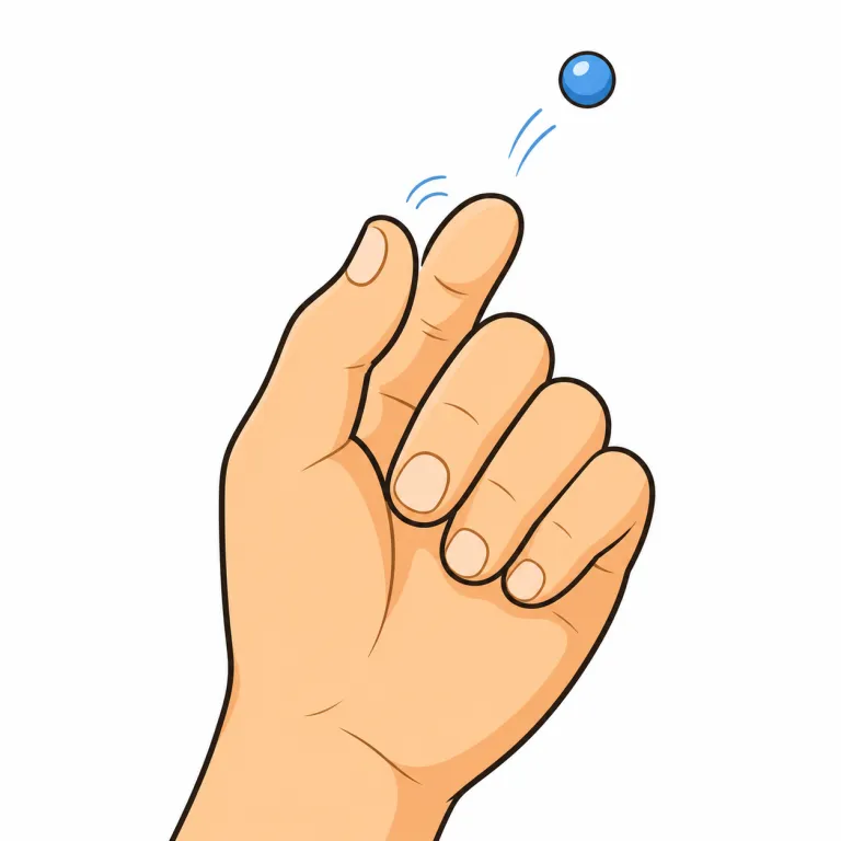 flick（軽くはじくこと・noun）の覚え方イラスト