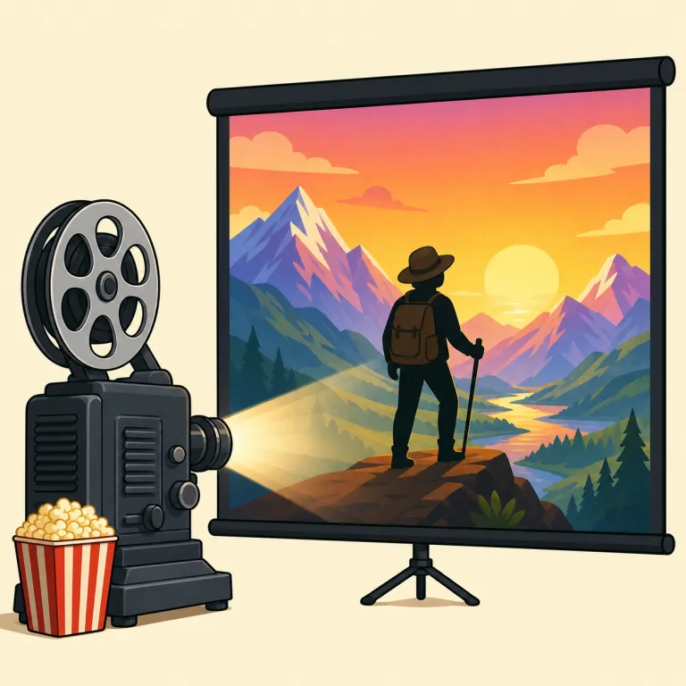 flick（映画・noun）の覚え方イラスト