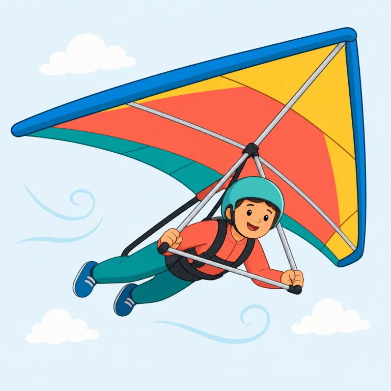 flier（飛行機利用者・名詞）の覚え方イラスト — flier は fly「飛ぶ」に、人や物を表す -er が付いた形と考えると覚えやすいです
