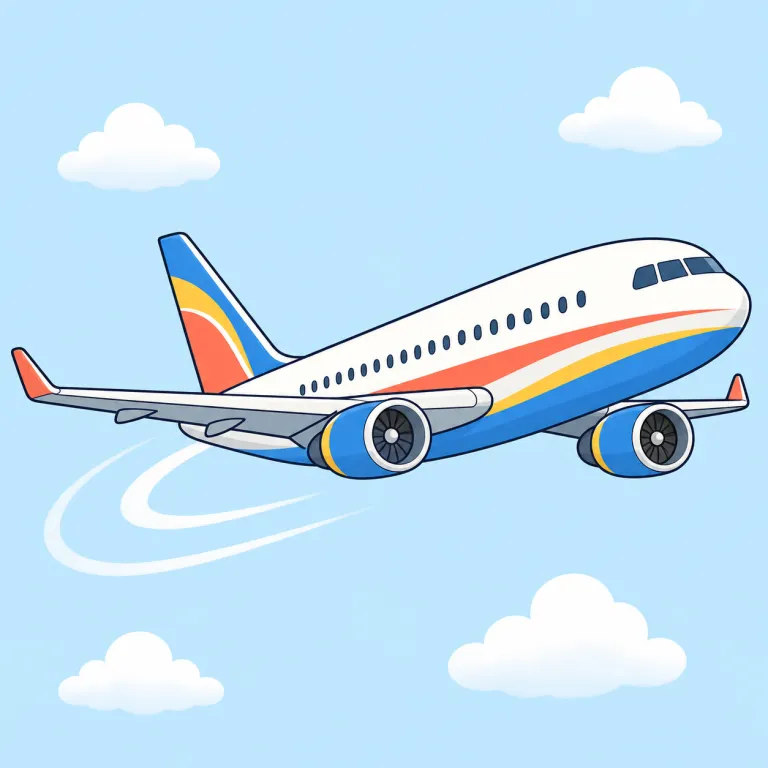 flight（飛行・noun）の覚え方イラスト