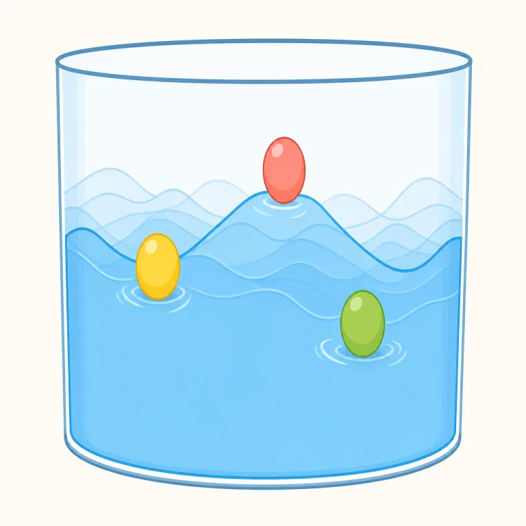 fluctuation（変動・名詞）の覚え方イラスト — fluctuation は fluctuate の名詞形なので、まず動詞 fluctuate「上下に動く」を先に押さえると覚えやすいです