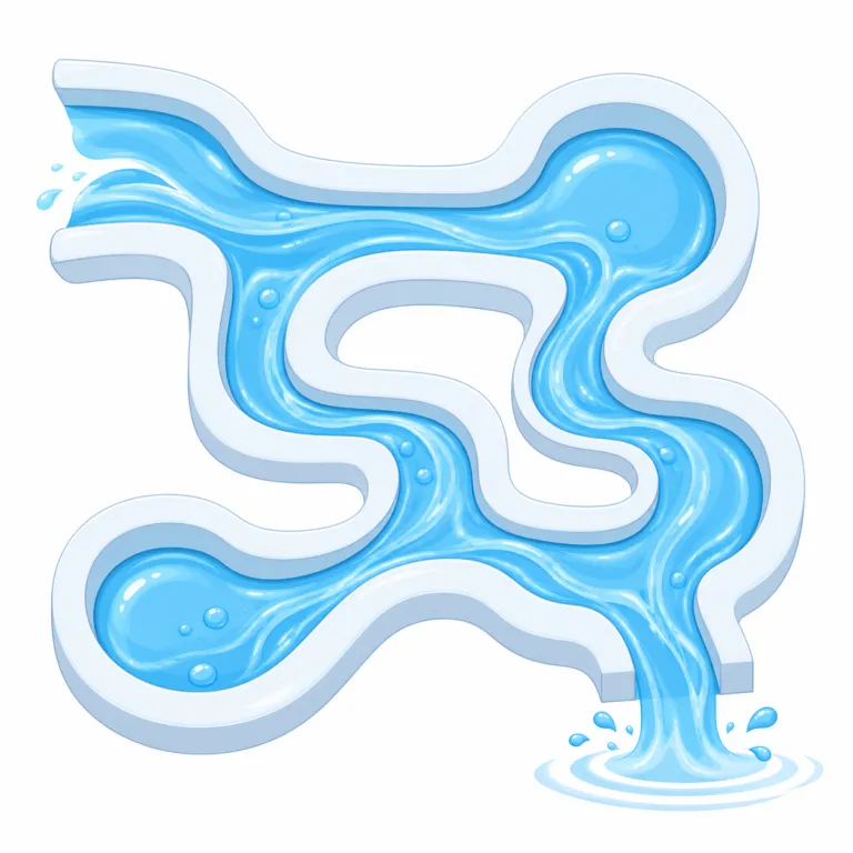 fluidic（流体利用の・形容詞）の覚え方イラスト — fluidic は fluid「液体・気体などの流体」を起点に覚えるとよい語です