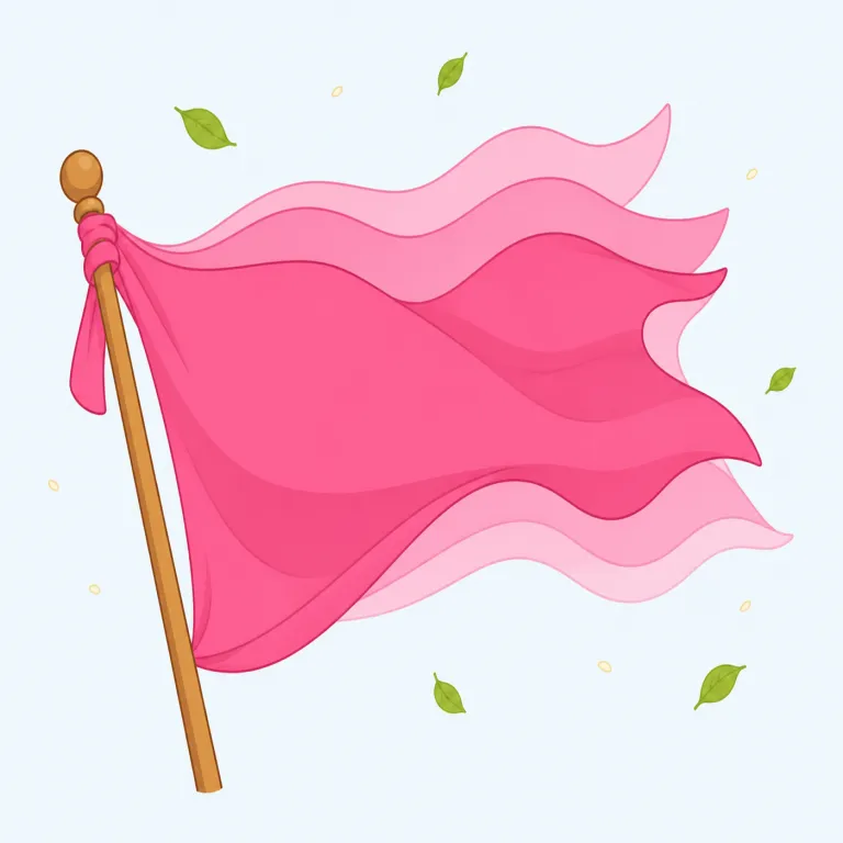 flutter（はためく・動詞）の覚え方イラスト — このエントリでは、布や旗などが風を受けて軽く揺れる「はためく」に焦点を当てます