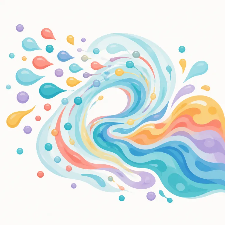 flux（変動、変化・名詞）の覚え方イラスト — flux は fluid を思い出すと定着しやすい語です
