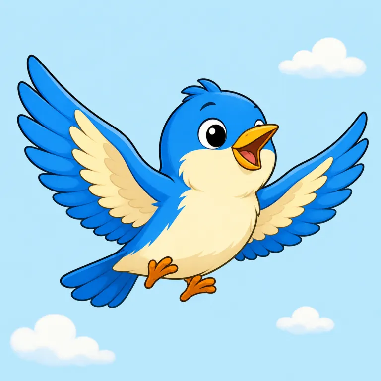 flying（空を飛ぶ・adjective）の覚え方イラスト