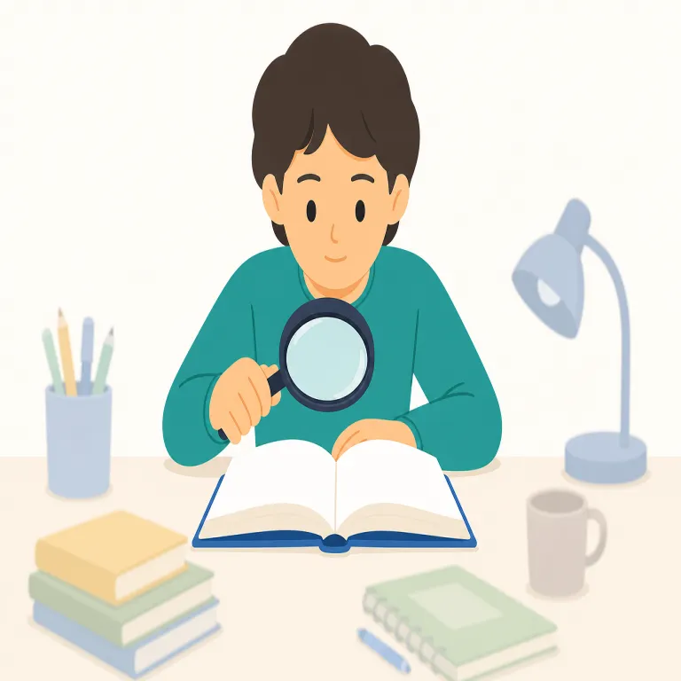 focus on（集中する・句動詞）の覚え方イラスト — このエントリの focus on は、単にレンズや議論の「焦点を合わせる」ではなく、人が注意や努力を一つの対象へ向けて「集中する」意味で覚えます