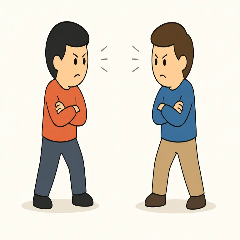 foe（敵・名詞）の覚え方イラスト — まずは基本語 enemy を軸にし、foe はその“硬くて文学的な版”と覚えると残りやすいです