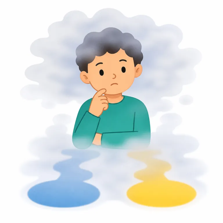 fog（（思考や判断を）曇らせる・verb）の覚え方イラスト