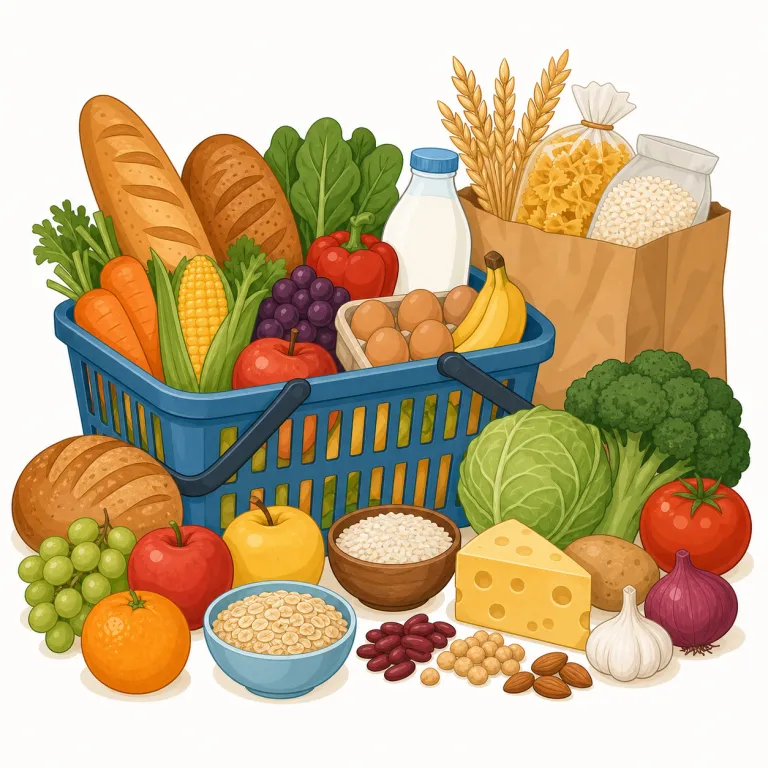 foodstuff（食料品・名詞）の覚え方イラスト — food + stuff と分けると覚えやすいです