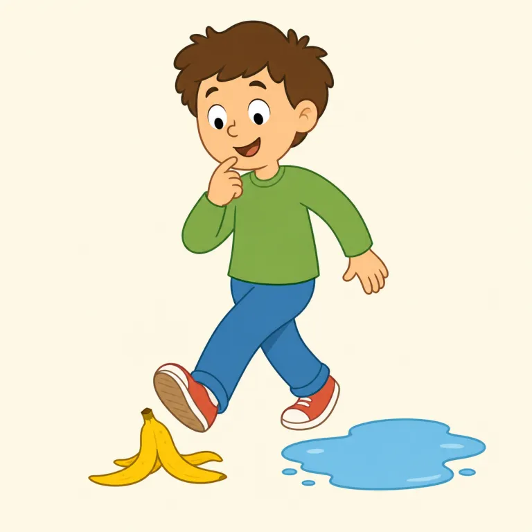 foolish（愚かな・形容詞）の覚え方イラスト — このエントリでは foolish を、単なる日常的な「ばかな」よりも、思慮や分別を欠いたために賢明でない判断・行動を表す語として覚えます