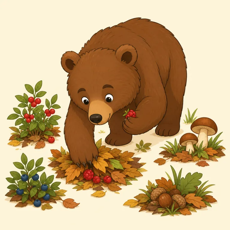 forage（食料を探す・動詞）の覚え方イラスト — この語義では forage for food を基本形として覚えると使いやすいです