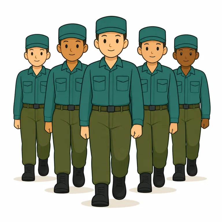 force（部隊・noun）の覚え方イラスト