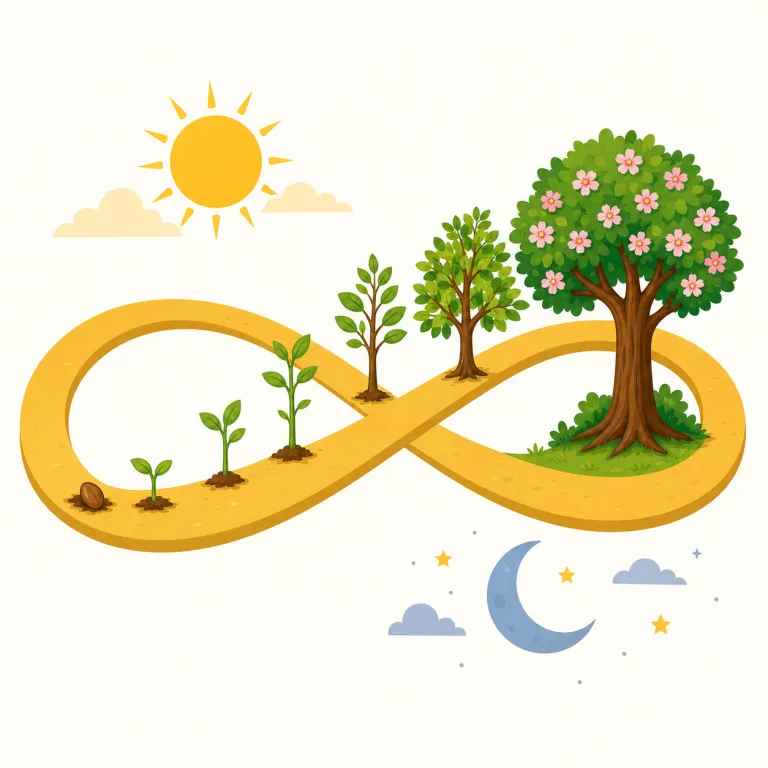 forevermore（永遠に・副詞）の覚え方イラスト — まず forever を土台にし、「forever よりもさらに“ずっと先まで”響きを引き伸ばした表現」が forevermore と覚えると定着しやすいです