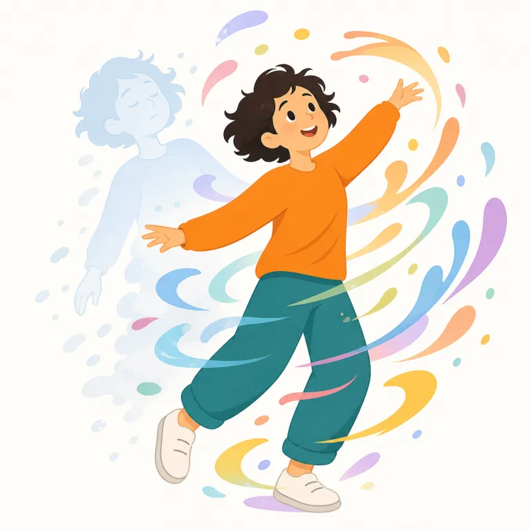 forget oneself（我を忘れる・イディオム）の覚え方イラスト — まず forget=忘れる、oneself=自分自身