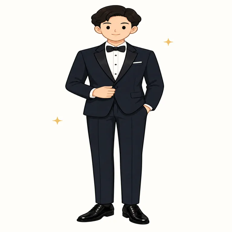formal（正装の・adjective）の覚え方イラスト
