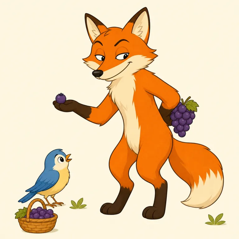 foxy（ずる賢い・名詞）の覚え方イラスト — fox（キツネ）に形容詞を作る -y が付いた語