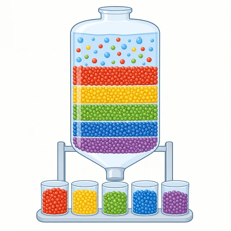 fractionation（分別、分留・名詞）の覚え方イラスト — fraction は「部分・分数」で、fractionation は全体をいくつかの fraction に分ける「操作」と考えると覚えやすいです