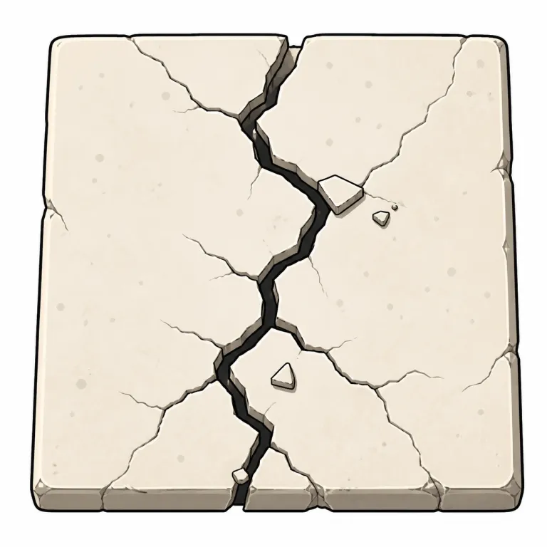 fracture（亀裂・noun）の覚え方イラスト