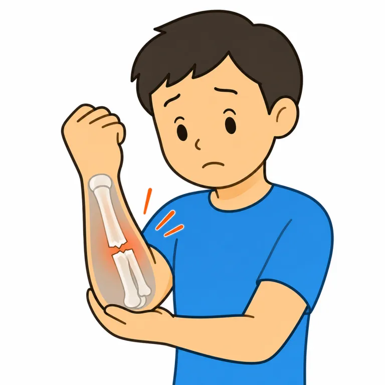 fracture（折る、骨折する・verb）の覚え方イラスト