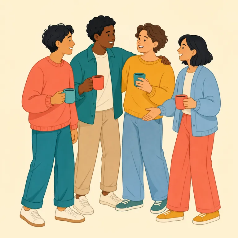 fraternize（親交する・動詞）の覚え方イラスト — frater はラテン語で「兄弟」を表し、fraternity「友愛団体、兄弟関係」と同じ語族です