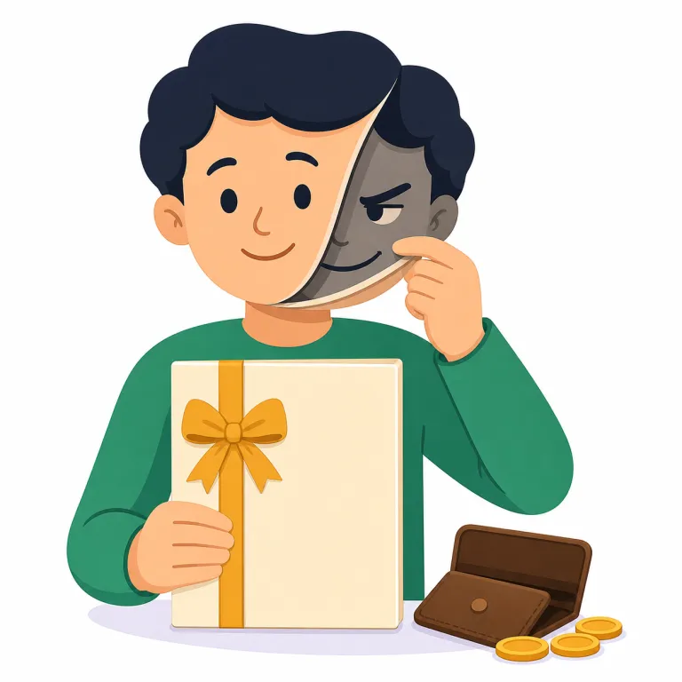 fraud（詐欺・名詞）の覚え方イラスト — fraud は、単に人をだますというより「金や利益を得るための不正」を指す名詞として覚えると定着します