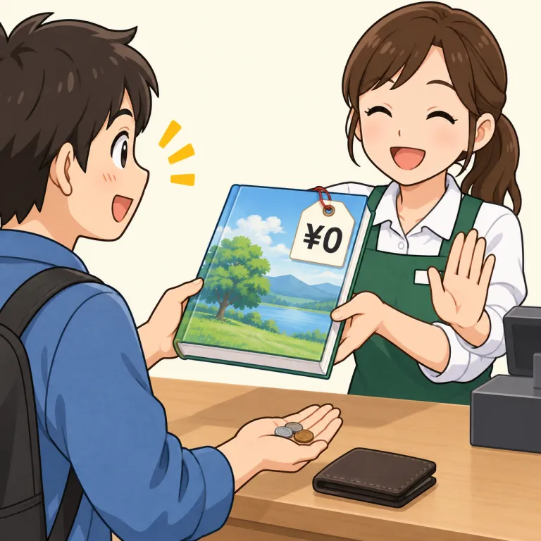 free（無料の・adjective）の覚え方イラスト
