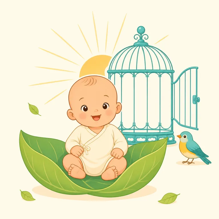 freeborn（生まれながらに自由な・形容詞）の覚え方イラスト — free + born とそのまま分解すると覚えやすい語です