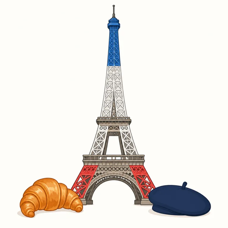 french（フランスの、フランス語の・形容詞）の覚え方イラスト — France が国名で、形容詞・言語になると French に変わる不規則セットとしてまとめて覚えるのが近道です
