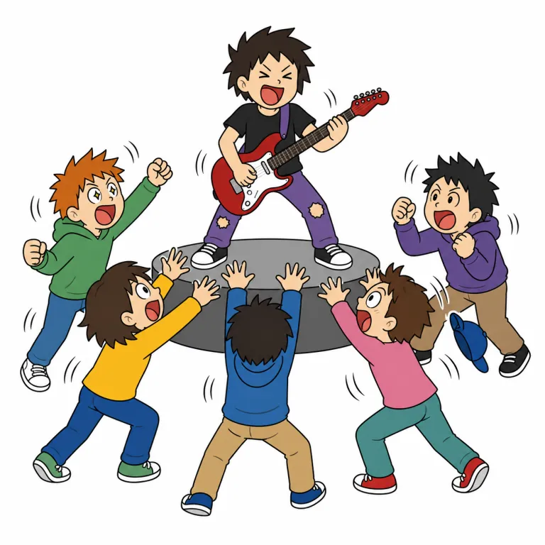 frenzy（熱狂・noun）の覚え方イラスト