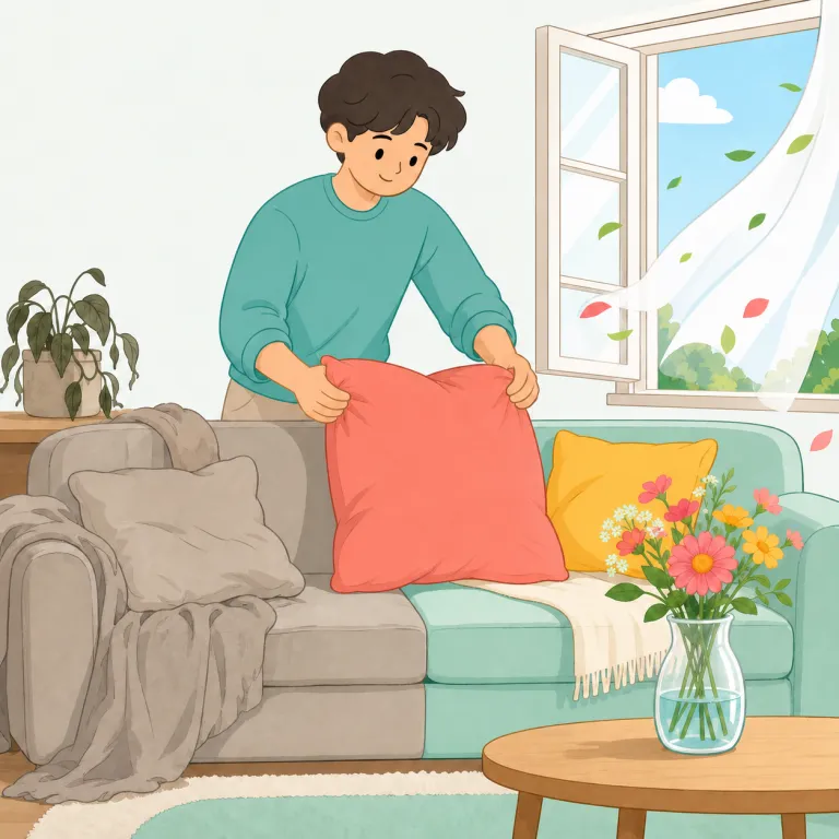 freshen（さわやかにする・動詞）の覚え方イラスト — fresh は「新鮮な、さわやかな」で、そこに wide→widen と同じ -en「〜にする」が付いた語と見ると分かりやすいです
