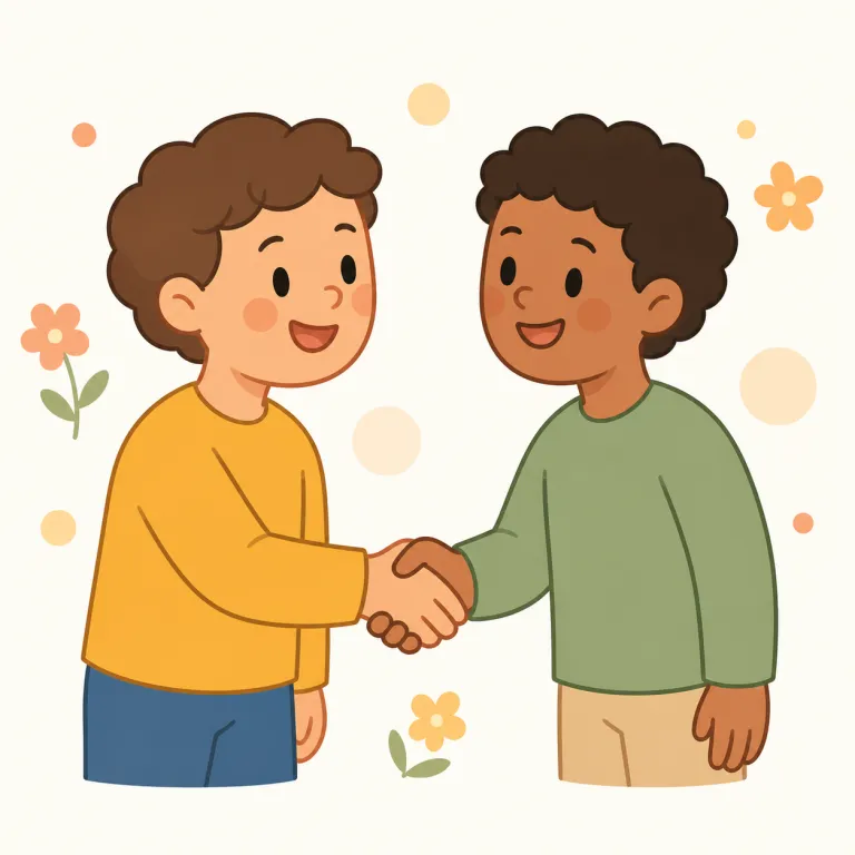 friendliness（親しみやすさ・名詞）の覚え方イラスト — friend が分かれば中心の意味は取りやすい語です