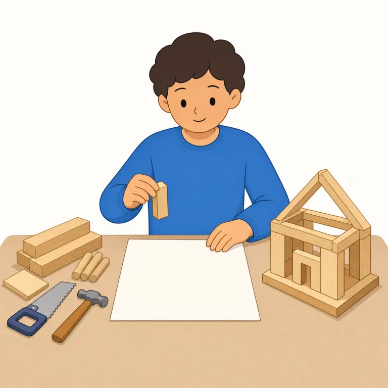 from scratch（ゼロから・イディオム）の覚え方イラスト — 「from the beginning」より強く、「土台そのものがまだない状態から作る」と押さえると残りやすい