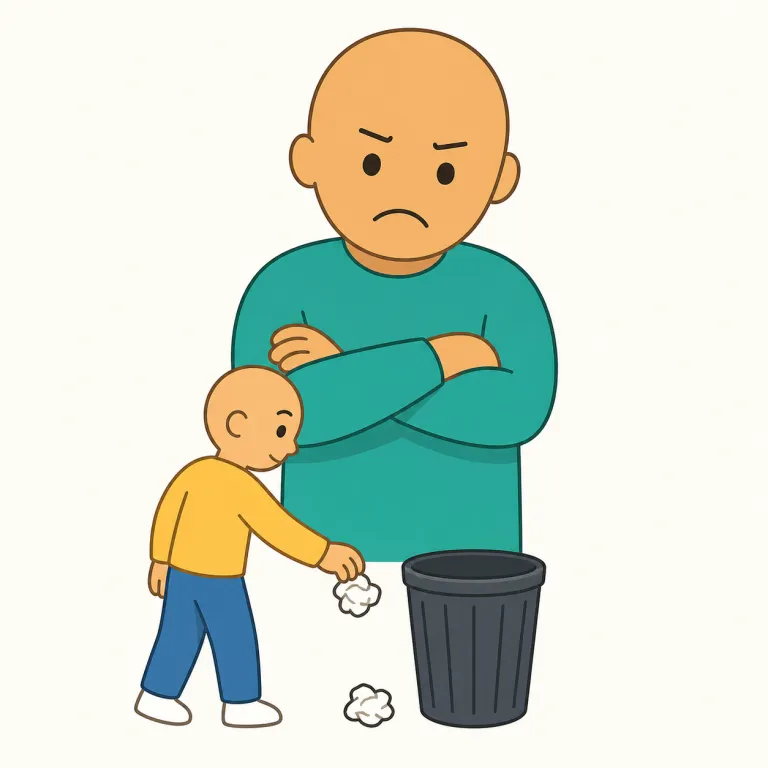 frown upon（を好ましく思わない・句動詞）の覚え方イラスト — frown をまず「眉をひそめる顔」として固定すると覚えやすいです