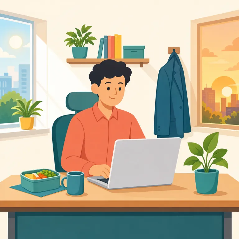 full-time（常勤の・形容詞）の覚え方イラスト — full（全部の）+ time（時間）から、「勤務時間を全面的に使う＝常勤の」と捉えます