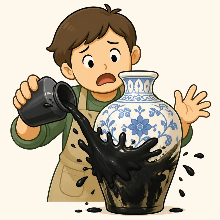 fumble（しくじる・verb）の覚え方イラスト