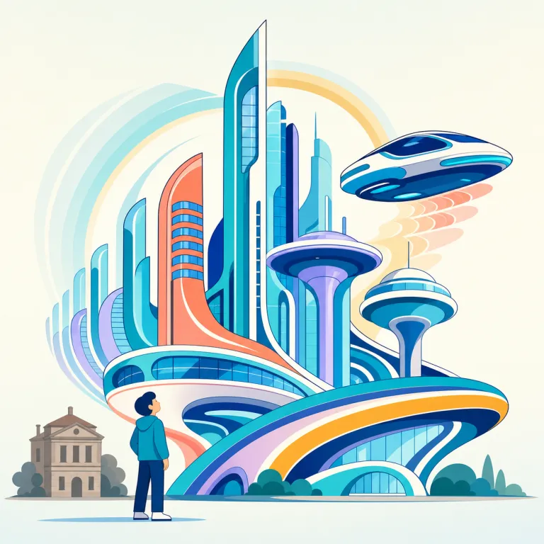 futurism（未来主義・名詞）の覚え方イラスト — future が分かれば覚えやすい語です