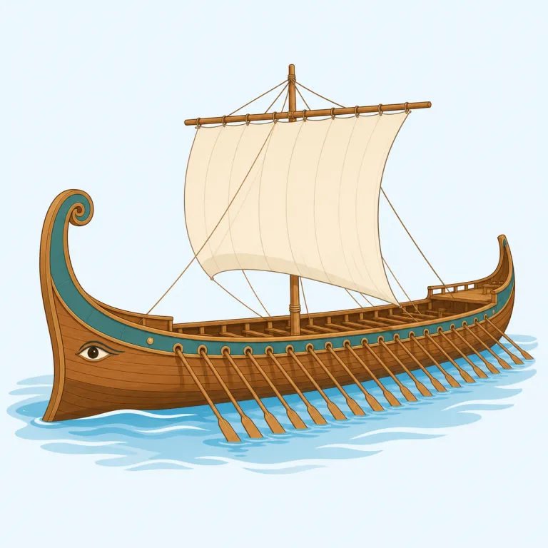galley（ガレー船・noun）の覚え方イラスト