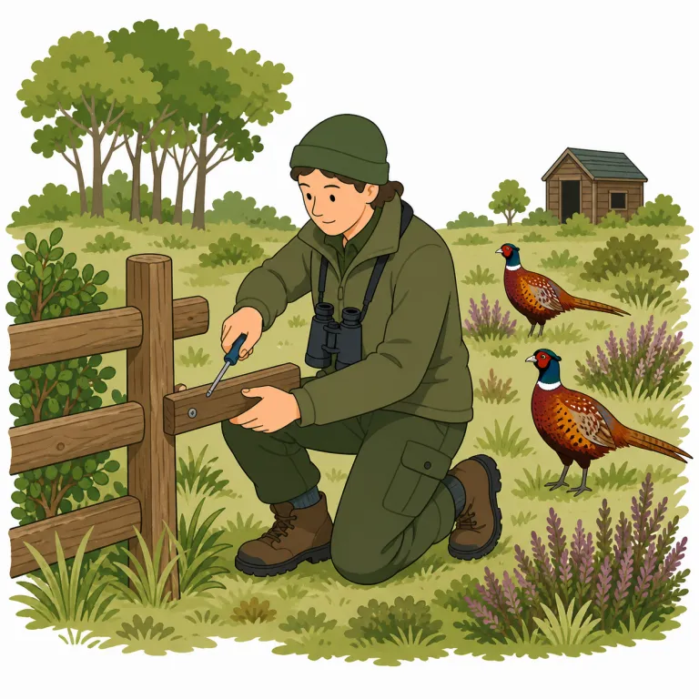 gamekeeper（猟場番人・noun）の覚え方イラスト