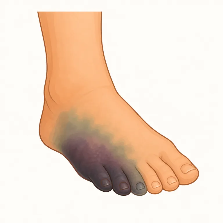 gangrenous（壊疽性の・形容詞）の覚え方イラスト — まず中心は名詞 gangrene「壊疽」