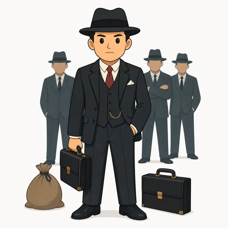 gangster（犯罪組織の一員、ギャング・名詞）の覚え方イラスト — gang を知っていればかなり覚えやすい語です