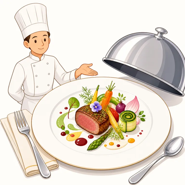 gastronomic（美食の・形容詞）の覚え方イラスト — restaurant, gourmet, cuisine など「食・料理」の話で出たら、この語は単に delicious を褒める語ではなく、「食を文化・芸術として楽しむ」方…