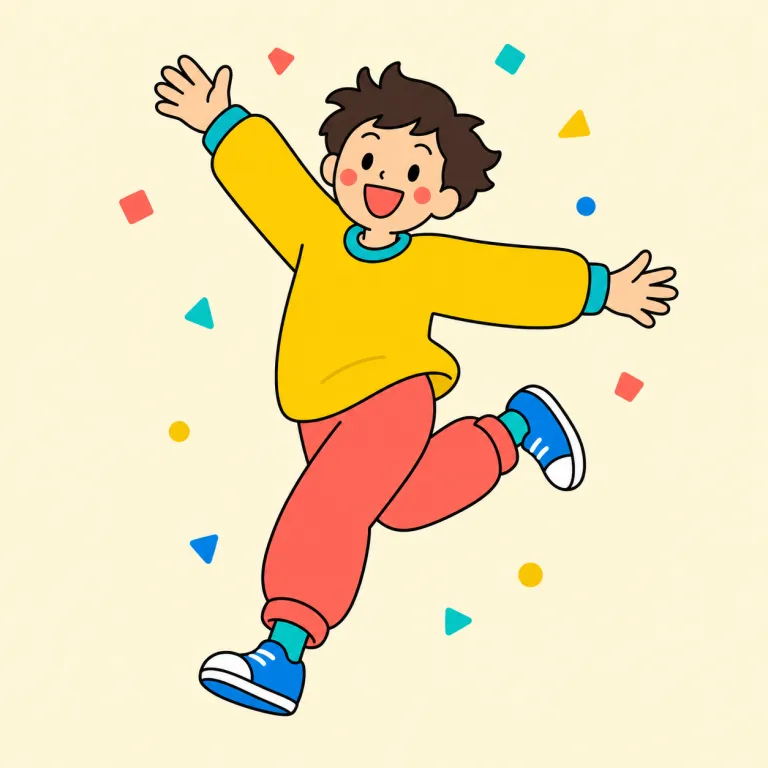 gay（陽気な・adjective）の覚え方イラスト