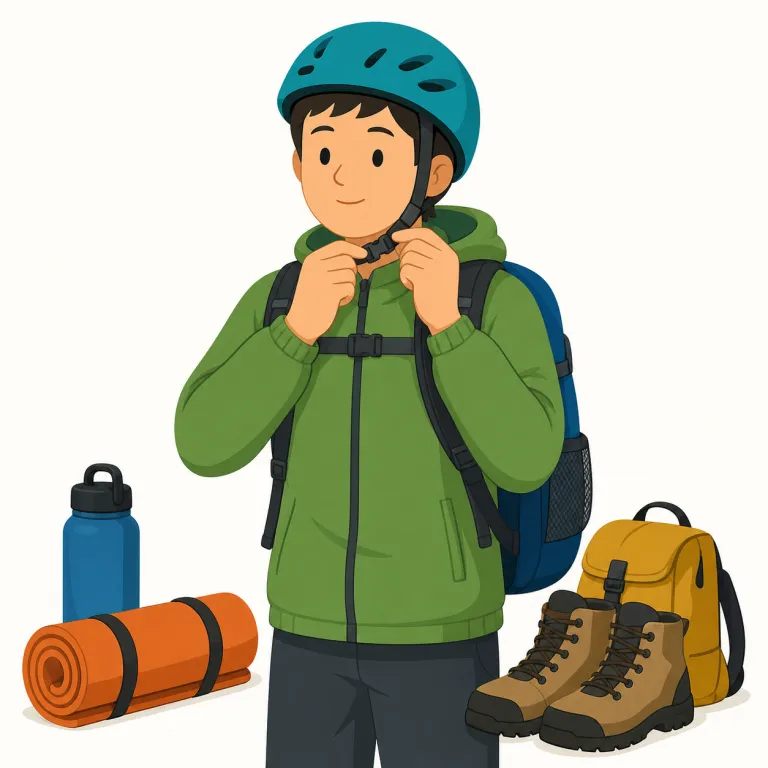 gear up（準備を整える、備える・句動詞）の覚え方イラスト — gear はまず名詞の「装備・道具」を思い出すと入りやすく、gear up は「必要な装備をそろえて、すぐ動ける状態まで持っていく」と捉えると覚えやすいです